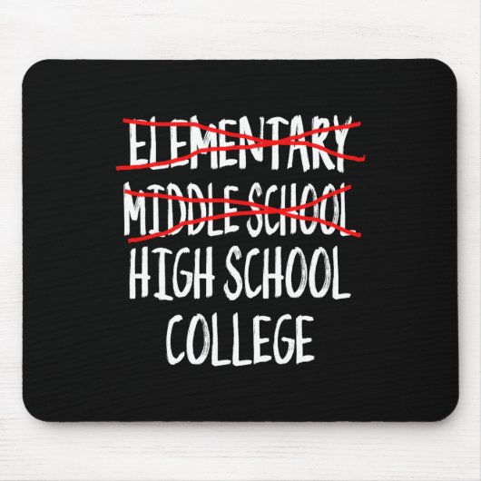2025 Middelbare School Afstuderen Junior High Scho Muismat (Voorkant)