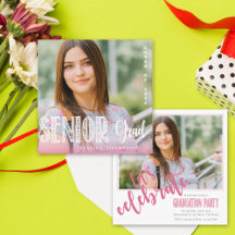 2025 Mini Photo Senior Afstuderen Invitation