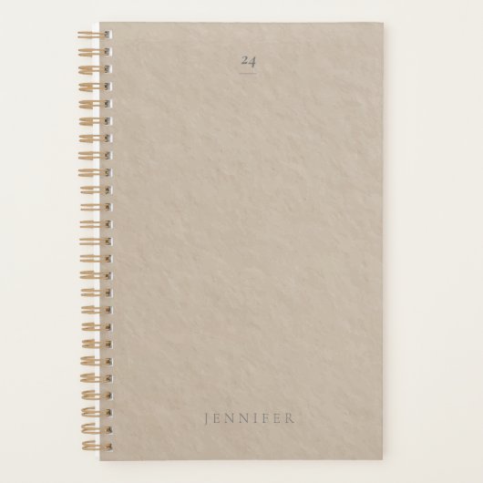 2025 Minimalistisch aanpasbaar Planner (Voorkant)