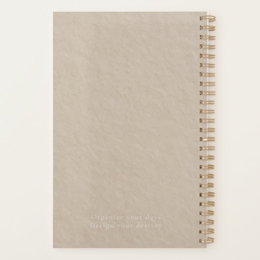 2025 Minimalistisch aanpasbaar Planner (Achterkant)