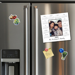 2025 Minimalistische Magneet Fotokalender Vakantie