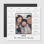 2025 Minimalistische Magneet Fotokalender Vakantie (Voorkant / Achterkant)