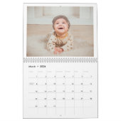 2025 Minimalistische moderne Gepersonaliseerd foto Kalender (Mar 2026)