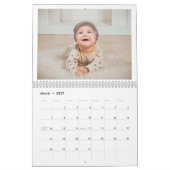 2025 Minimalistische moderne Gepersonaliseerd foto Kalender (Mar 2027)