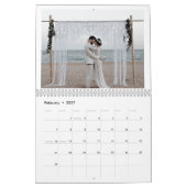 2025 Minimalistische moderne Gepersonaliseerd foto Kalender (Feb 2027)
