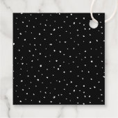 2025 Minimalistische zwarte foto Afstuderen Bedankjes Labels (Achterkant)