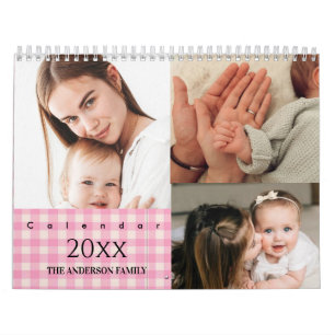 2025 Modern Aangepaste Foto Maak Je Eigen Familie  Kalender