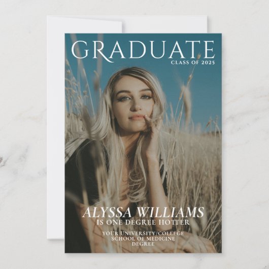 2025 Modern College Afstudeerders Magazine Omslagf Aankondiging (Voorkant)