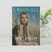 2025 Modern College Afstuderen Magazine Hoesje Fot Aankondiging (Staand voorkant)