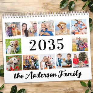 2025 Modern Creëer Uw eigen aangepaste familiefoto Kalender