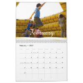 2025 Modern Creëer Uw eigen aangepaste familiefoto Kalender (Feb 2027)