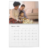 2025 Modern Creëer Uw eigen aangepaste familiefoto Kalender (Feb 2026)