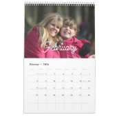 2025 Modern Creëer Uw eigen aangepaste familiefoto Kalender (Feb 2026)