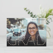 2025 Modern Gold Photo Afstuderen aangekondigd Aankondiging (Staand voorkant)