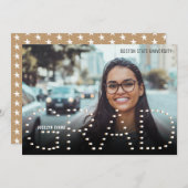 2025 Modern Gold Photo Afstuderen aangekondigd Aankondiging (Voorkant / Achterkant)