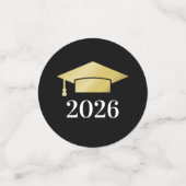 2025 Modern Goud Custom Photo Graduation Party Confetti (Kleine voorkant)