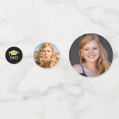 2025 Modern Goud Custom Photo Graduation Party Confetti (Voorkanten)