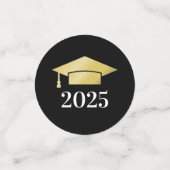 2025 Modern Goud Custom Photo Graduation Party Confetti (Kleine voorkant)