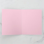 2025 Modern Kerstmis vrolijk en felrood roze Kaart (Binnen)