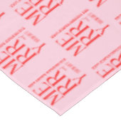 2025 Modern Merry and Bright Red Pink Christmas Tafelkleed (Gekanteld)