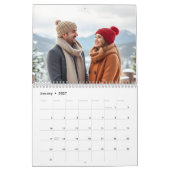 2025 Modern Script 13 Familiefoto's Kalender (Jan 2027)