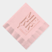 2025 Modern Script Vrolijk en helder kerstfeest Folie Servetten (Rechts)