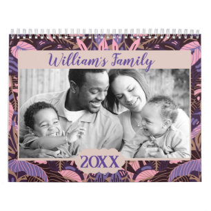 2025 Moderne aangepaste familie foto Creëer uw eig Kalender