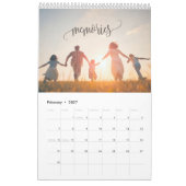 2025 Moderne aangepaste foto Creëer Uw eigen famil Kalender (Feb 2027)