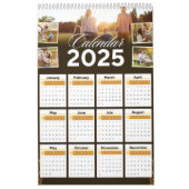 2025 Moderne aangepaste foto Creëer Uw eigen famil Kalender (Hoes)