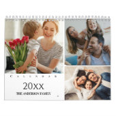 2025 Moderne aangepaste foto Creëer uw eigen famil Kalender (Hoes)