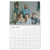 2025 Moderne aangepaste foto Creëer uw eigen famil Kalender (Mar 2027)
