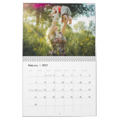 2025 Moderne aangepaste foto Creëer uw eigen famil Kalender (Feb 2027)