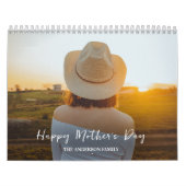 2025 Moderne aangepaste foto Creëer uw eigen famil Kalender (Hoes)