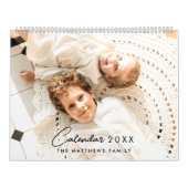 2025 Moderne aangepaste foto Creëer uw eigen famil Kalender (Hoes)