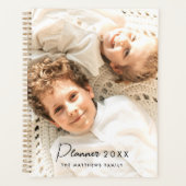 2025 Moderne aangepaste foto Creëer uw eigen famil Planner (Voorkant)