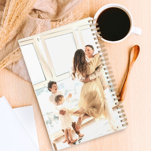 2025 Moderne aangepaste foto Creëer uw eigen famil Planner