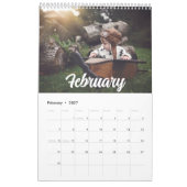 2025 Moderne aangepaste gezinskalender Kalender (Feb 2027)