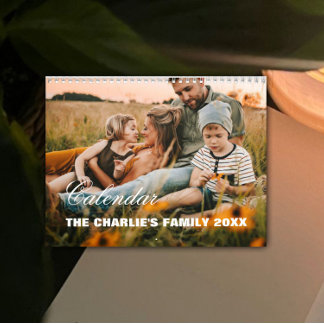 2025 Moderne Custom Family Fotokalender – Creëer Kalender
