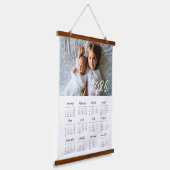 2025 Moderne familie fotokalender Hangend Wandkleed (Gebogen)