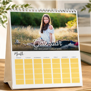 2025 Moderne Maak Je Eigen Aangepaste Familie Foto Kalender