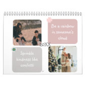 2025 Moderne Maandelijkse Quote Custom Family Foto Kalender (Hoes)