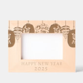 2025 Moderne maanlantaarn Nieuwjaar Gegraveerde Lijstjes (Voorkant)