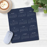 2025 Moderne minimalistische marine blauwe kalende Muismat<br><div class="desc">🌟Dit is voor 2025🌟 2025 Modern Simple Navy Blue and White Calendar-Muismat met een eenvoudige,  minimalistische jaarkalender in één oogopslag. De kleuren zijn allemaal aanpasbaar. Neem contact met ons op via cedarandstring@gmail.com als u hulp nodig heeft bij het ontwerp of bijpassende producten.</div>