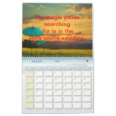 2025 Moderne natuurlijke scènes inspirerend quotes Kalender (Feb 2027)