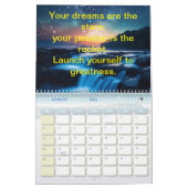 2025 Moderne natuurlijke scènes inspirerend quotes Kalender (Jan 2026)