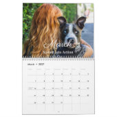 2025 Moderne Script Familie Foto, Aangepaste Agend Kalender (Mar 2027)