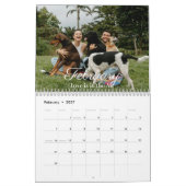 2025 Moderne Script Familie Foto Muur Kalender (Feb 2027)