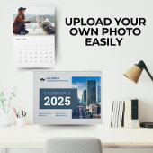2025 Moderne Script Familie Foto Muur Kalender