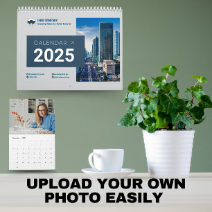 2025 Moderne Script Familie Foto Muur Kalender