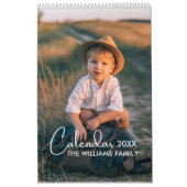 2025 Moderne Script Typografie Minimale Multi Phot Kalender (Hoes)